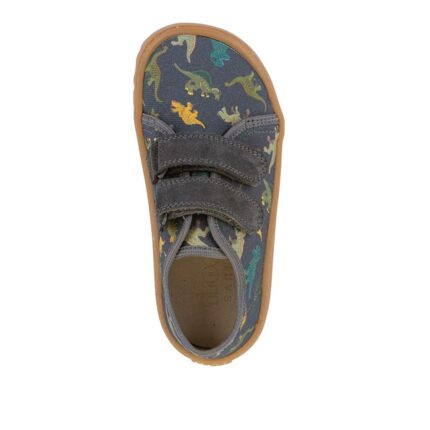Chlapecké plátěné barefoot tenisky CANVAS GREY+ -31