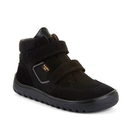 Dětské celoroční kotníkové barefoot boty UP HILL TEX BLACK -16