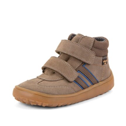 Dívčí celoroční kotníkové barefoot boty F-MOTION TEX BEIGE -6