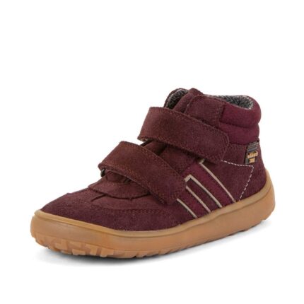 Dívčí celoroční kotníkové barefoot boty F-MOTION TEX BORDEAUX -7