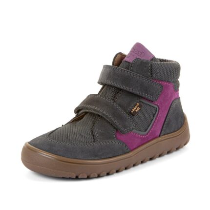 Dívčí celoroční kotníkové barefoot boty UP HILL TEX DARK GRAY -14