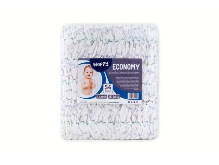Dětské pleny NAPPY ECONOMY Junior 15-25 kg 54 ks