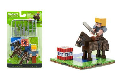 Stavebnice Magnet World Bojovník na koni