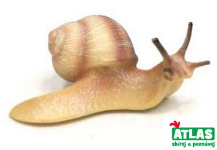 A - Figurka Hlemýžď pruhovaný 9 cm