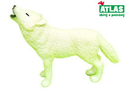 A - Figurka Vlk bílý 9 cm