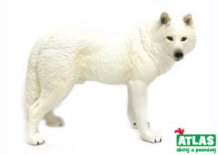 E - Figurka Vlk bílý 12 cm