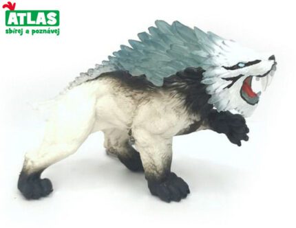 D - Figurka fantasy Šavlozubý tygr ledový 13 cm