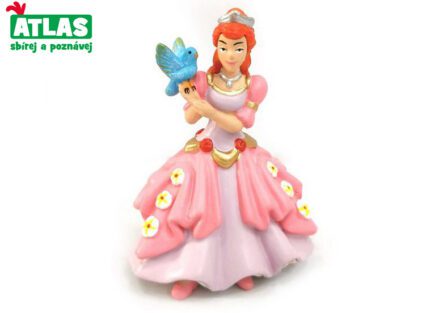 C - Figurka Princezna s ptáčkem 9 cm