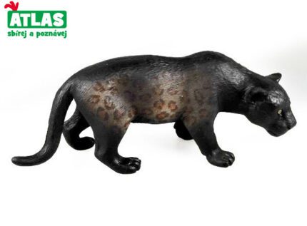 B - Figurka Levhart skvrnitý černý panter 11,5 cm