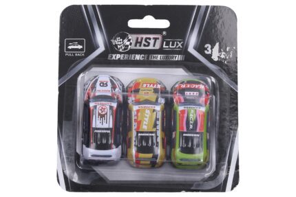 Auto kovové na zpětné natažení 6,8 cm set 3ks