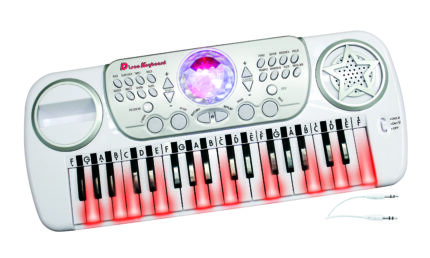 Klávesy s disco koulí s výukovou funkcí 50x21 cm