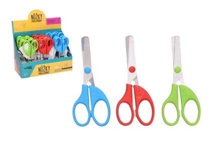 Nůžky barevné pro leváky 13 cm, 3 druhy