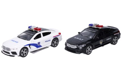 Auto policejní na setrvačník s efekty 15 cm