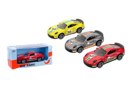 Auto závodní kovové na zpětné natažení 10,5 cm