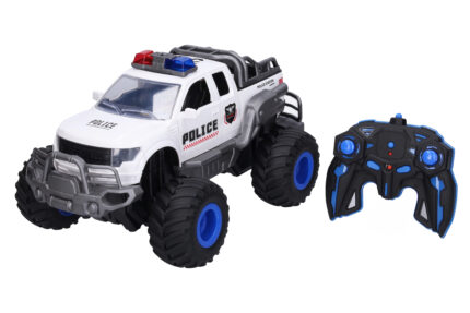 Auto terénní policejní s kouřovými efekty RC na dálkové ovládání 41,5 cm