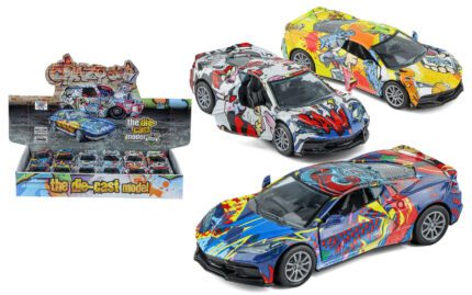 Auto kovové na zpětné natažení 12 cm