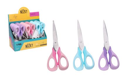 Nůžky barevné 13,8 cm, 3 druhy
