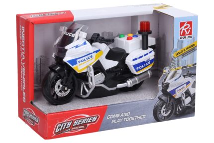 Motorka policie s efekty 18 cm